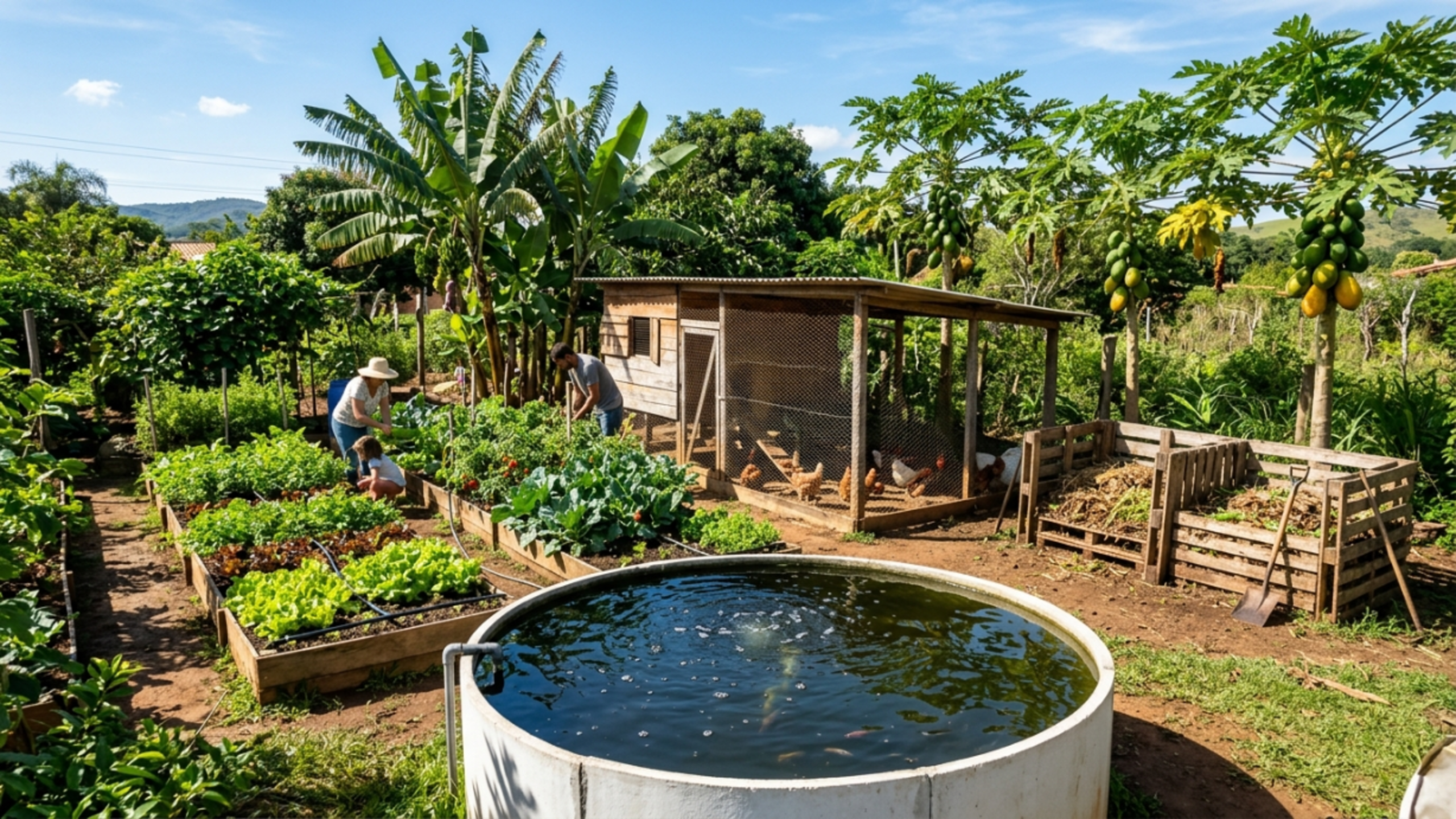 Como produzir sua própria comida com um sistema integrado de baixo custo Como produzir sua própria comida com um sistema integrado de baixo custo