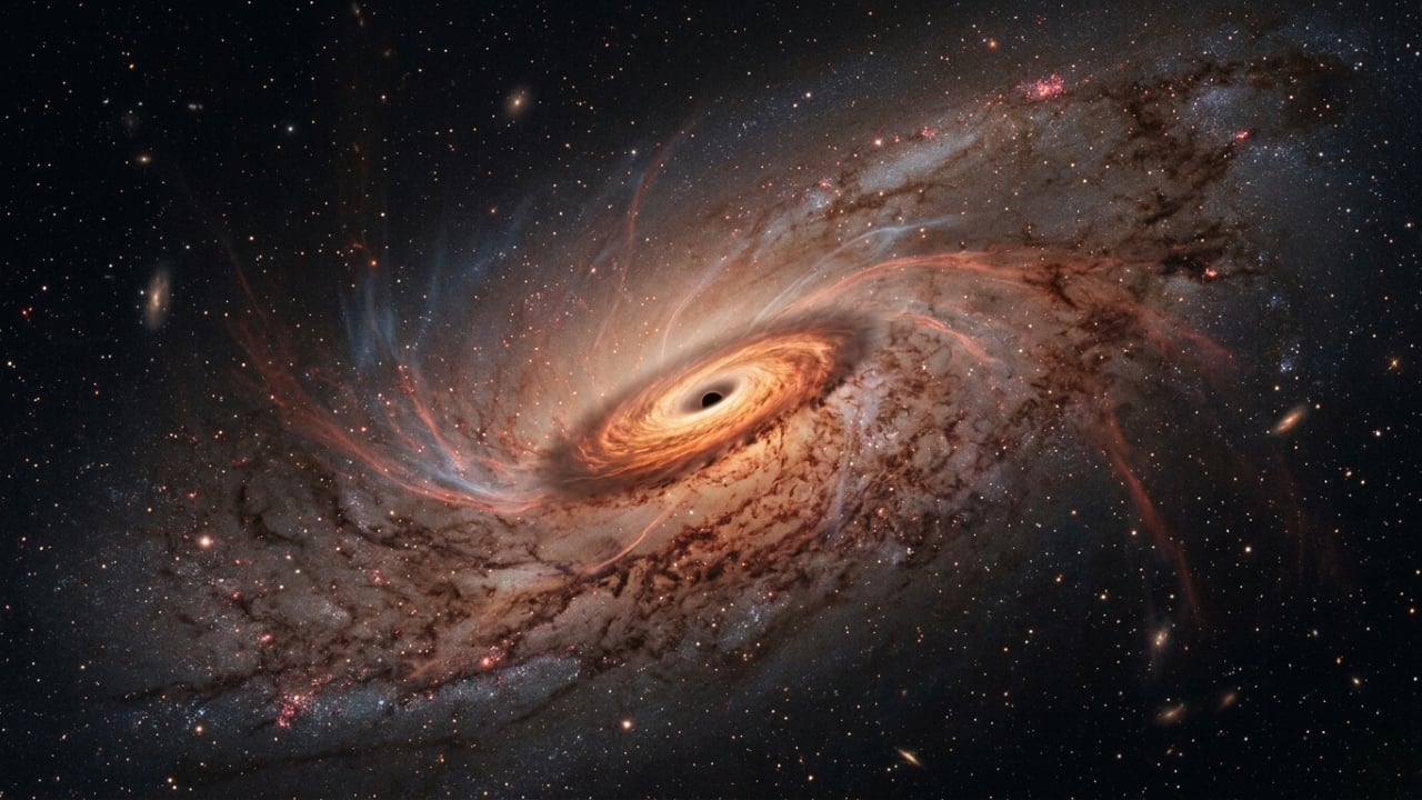 O esvaziamento do gás galáctico reduz a formação de novas estrelas e a alimentação dos buracos negros centrais