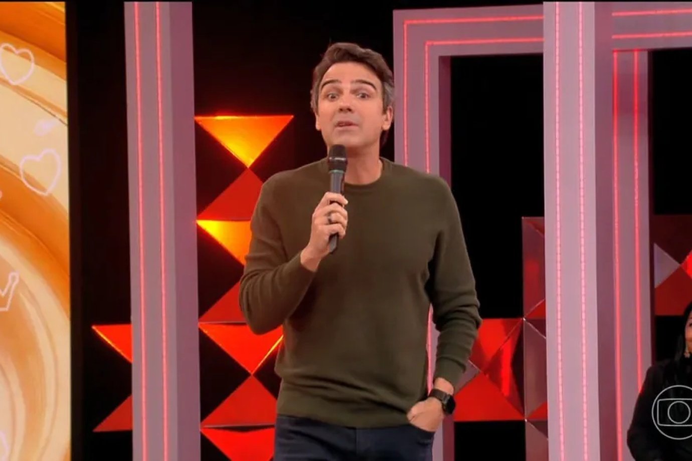 Tadeu Schmidt, apresentador do BBB 26 (TV Globo)