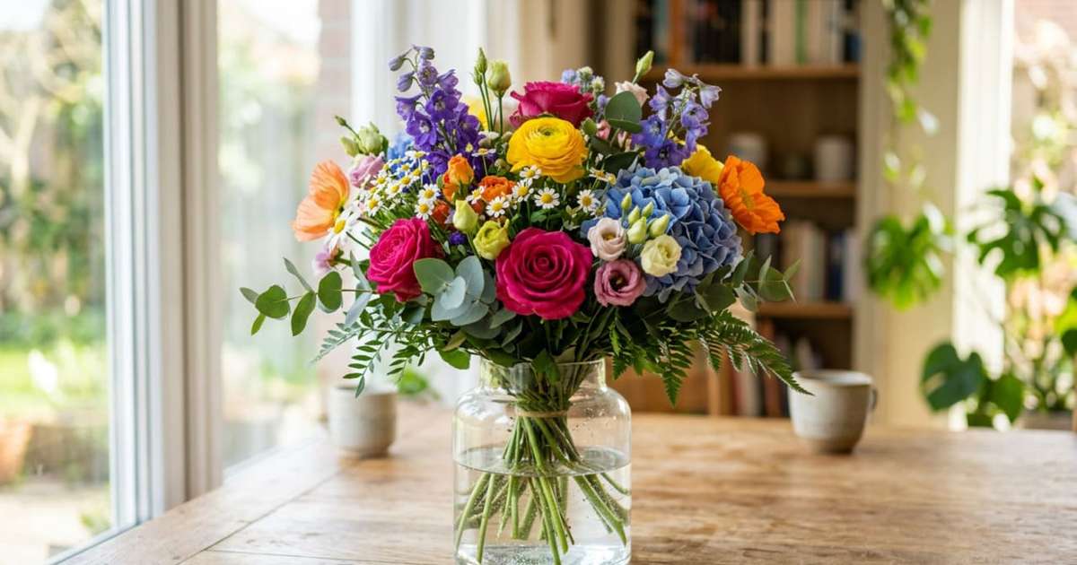 Um dos truques mais conhecidos e eficazes para prolongar a vida das flores no vaso é o uso da aspirina. Imagem gerada por inteligência artificial