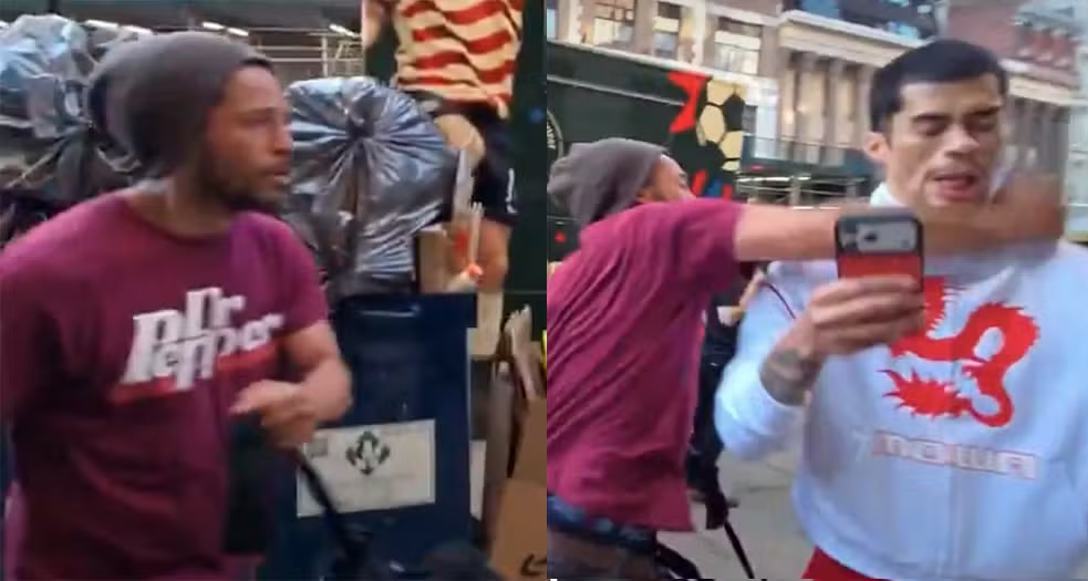 reprodução O influenciador digital Sneako foi agredido durante uma transmissão ao vivo em Nova York, nos Estados Unidos