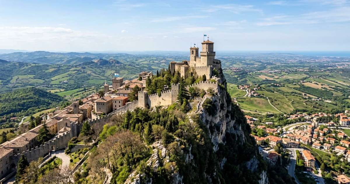 San Marino: a república mais antiga do mundo que supera Mauá em veículos Com apenas 61 quilômetros quadrados de área total, San Marino é consideravelmente menor do que Mauá Imagem gerada por inteligência artificial
